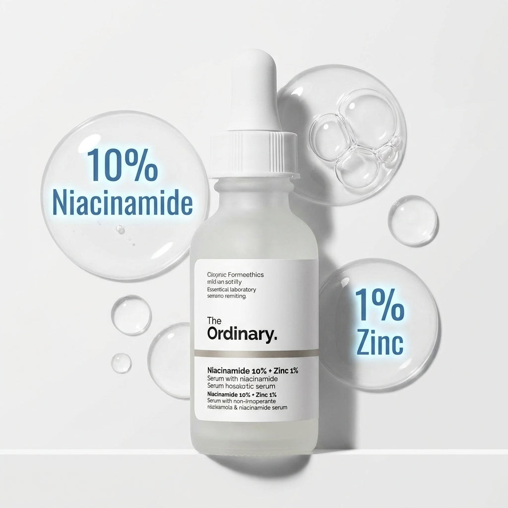 The Ordinary Niacinamide 10% + Zinc 1% Serum – Oil Control, Acne & Pore Minimizer (30ml).